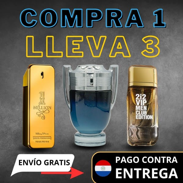 PERFUME 3X1 MASC. INVIC, 212 VIP, ONE MI