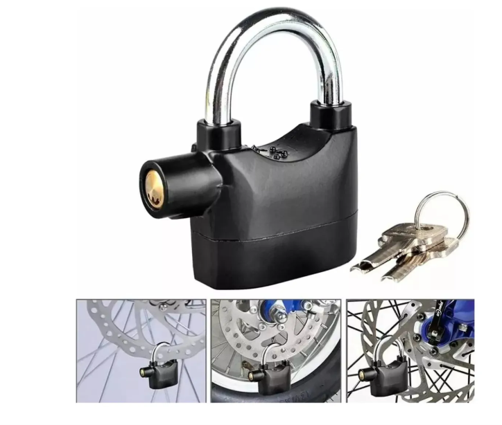 CANDADO CON ALARMA LARGO