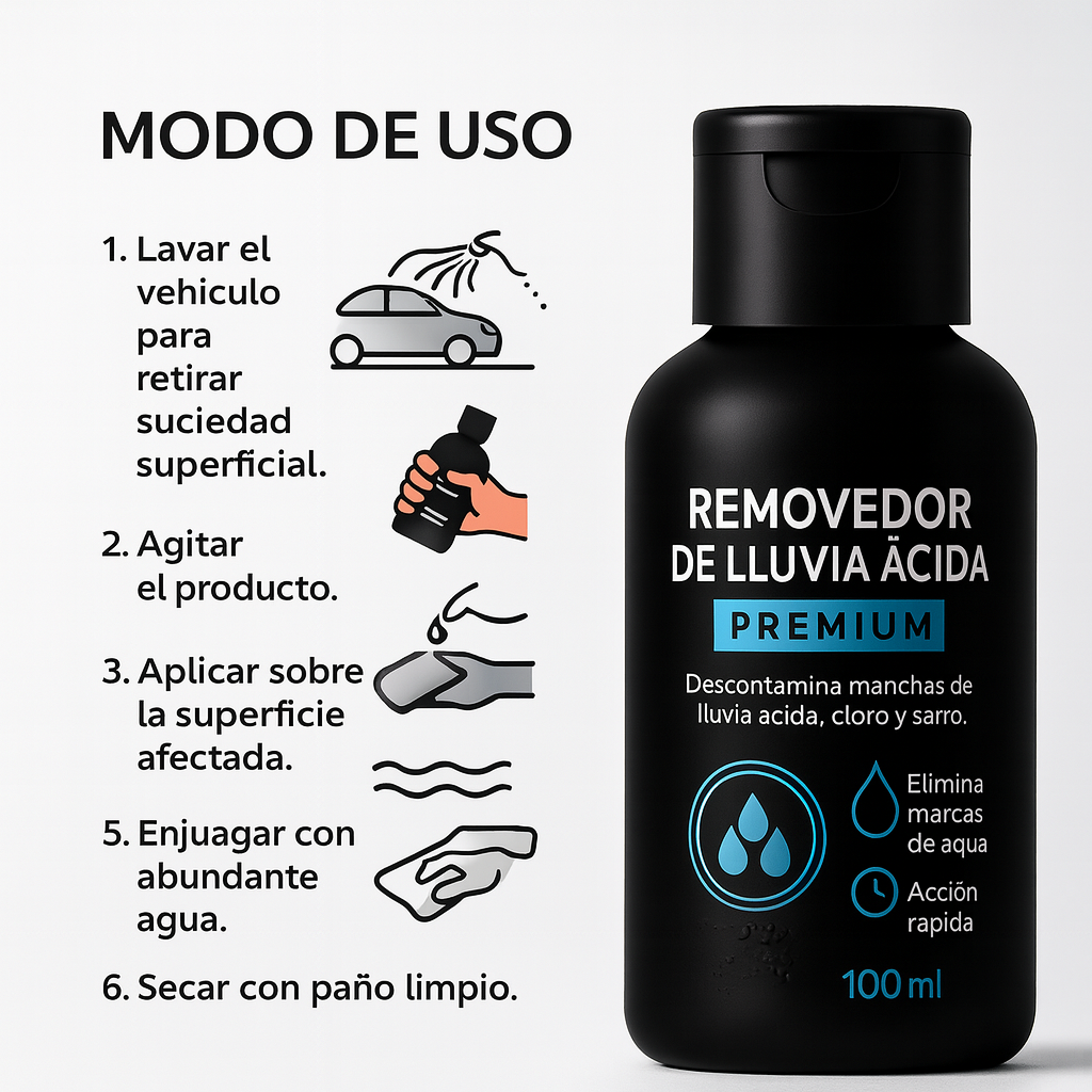 Removedor de Lluvia Ácida Premium – 100 ml